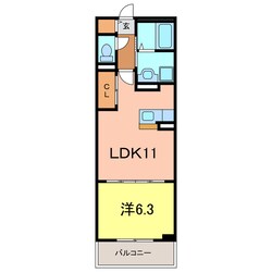 サニーブローテ住吉　Ⅰの物件間取画像